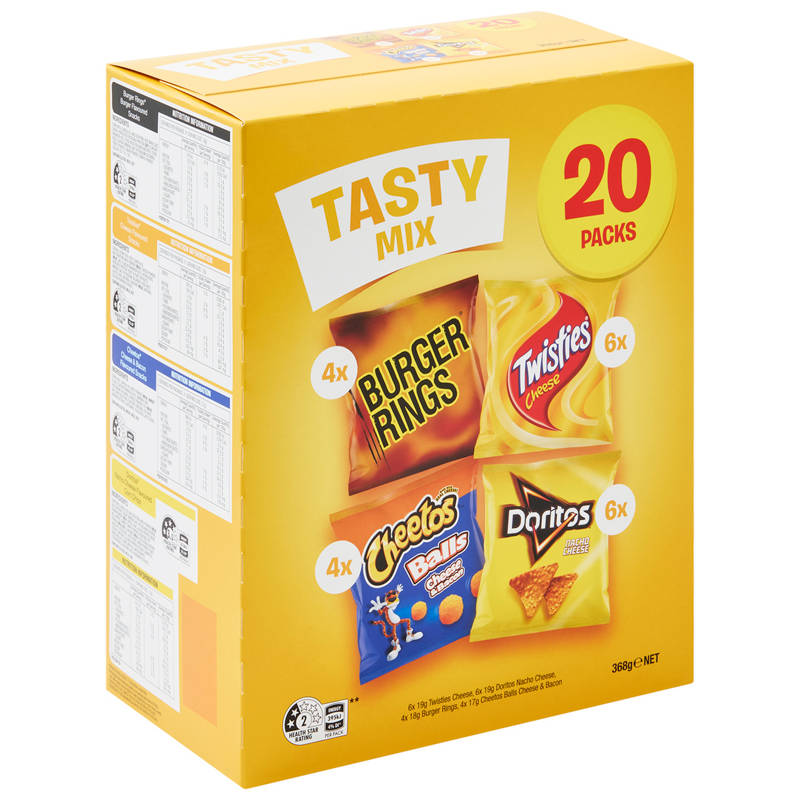 Tasty Mix Chips 20 Pack 368g
