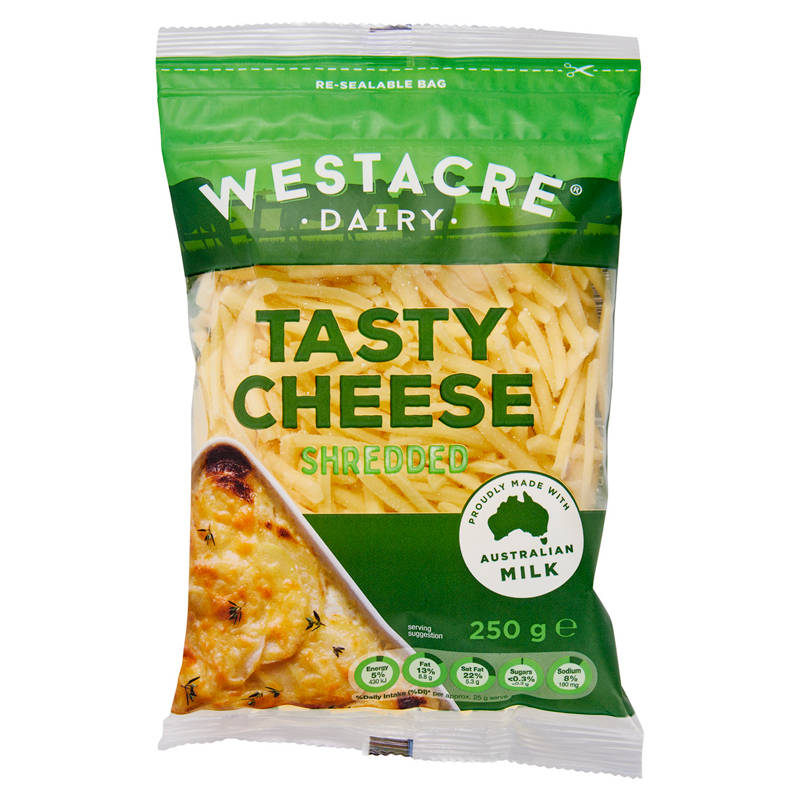 Tasty Shredded Cheese 250g