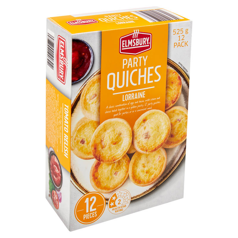 Party Quiches  Lorraine 12 Pack 525g