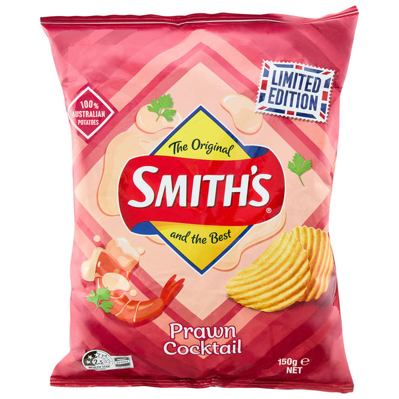 SMITH'S Crinkle Cut Prawn Cocktail 150g