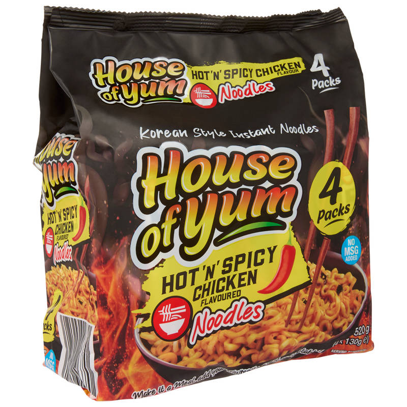 HOUSE OF YUM Spicy Chicken Noodles 4 Pack