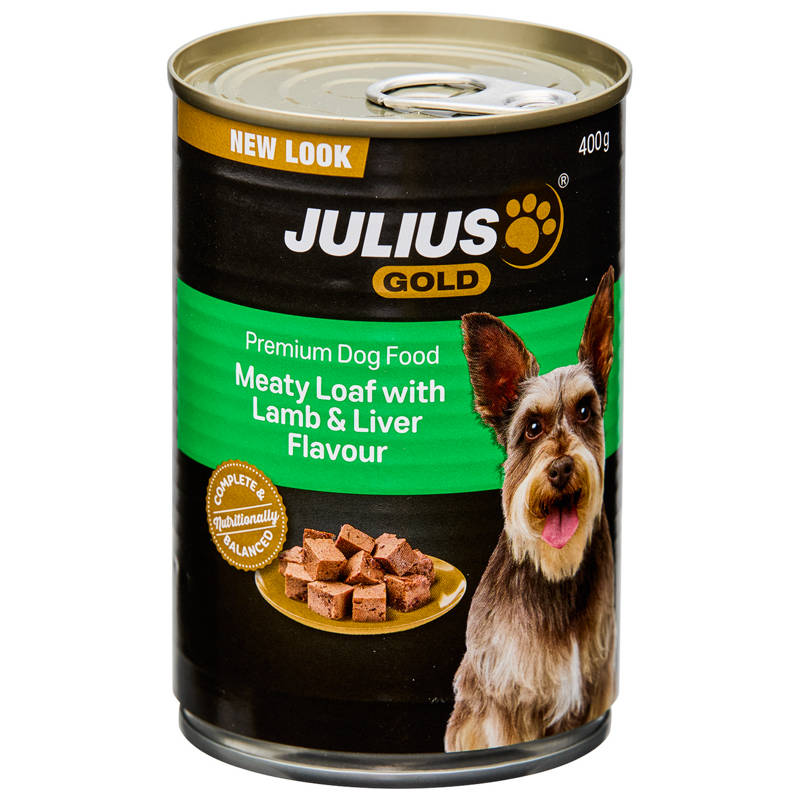 JULIUS GOLD Meaty Loaf with Lamb and Liver Flavour Dog Food 400g