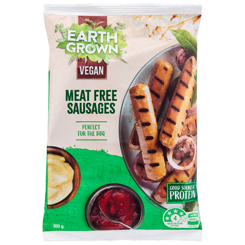 EARTH GROWN Vegetarian Sausages 300g