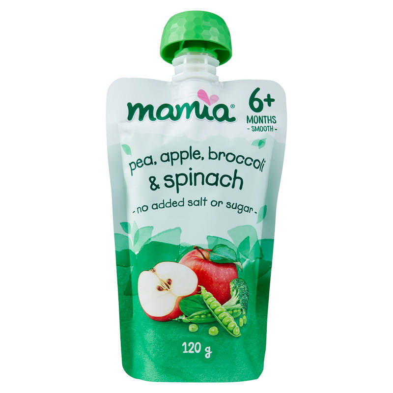 Pea, Apple, Broccoli & Spinach 6+ Months Baby Food 120g