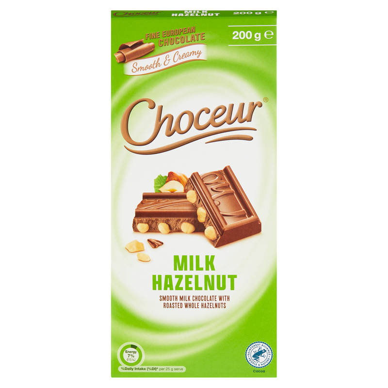 Milk Hazelnut Chocolate Block 200g