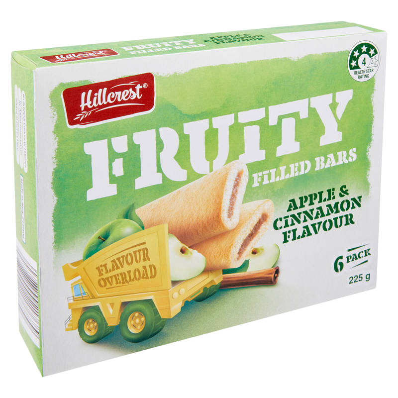 Fruity Filled Bars Apple & Cinnamon 6 Pack 225g