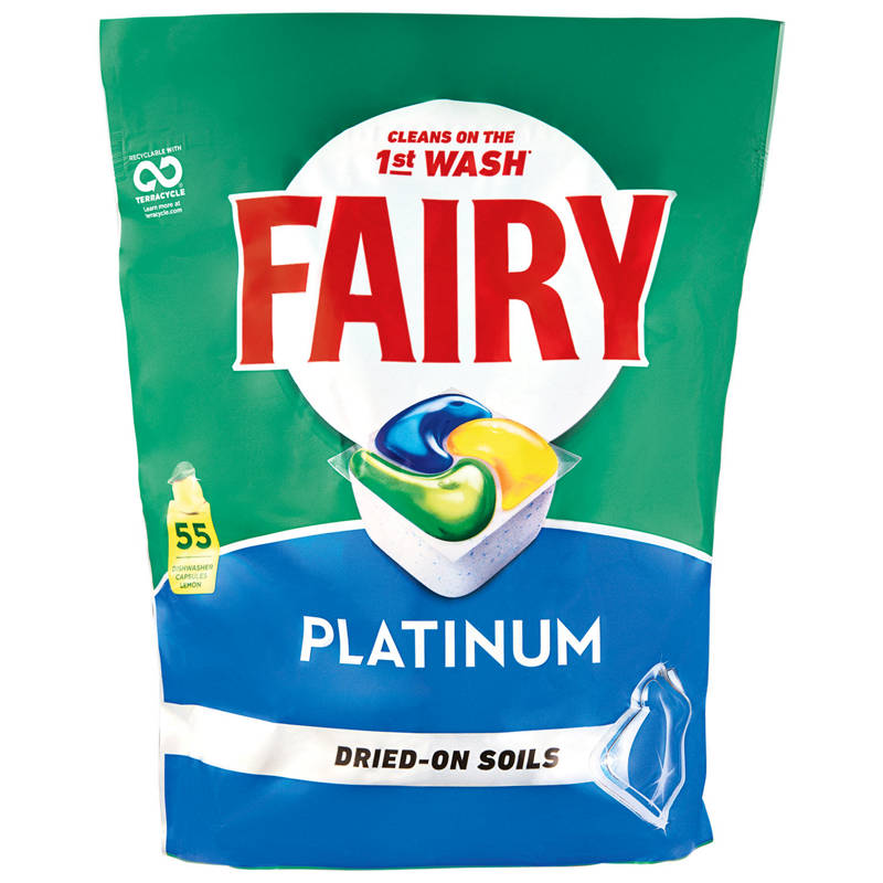 FAIRY Platinum Dishwasher Tablets Lemon 55 Pack