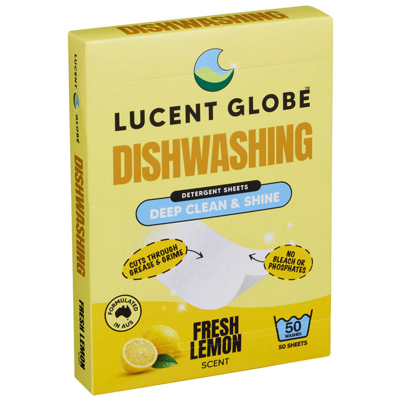 LUCENT GLOBE Dish Sheets 50 Pack & Toilet Sheets 30 Pack