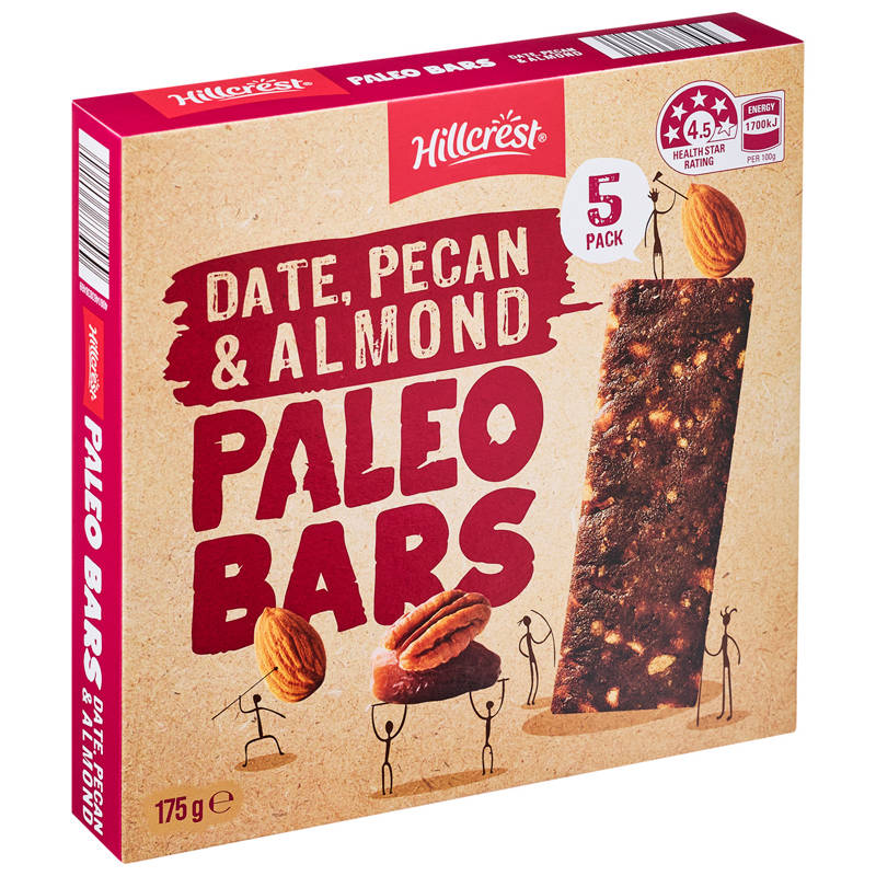 Date, Pecan & Almond Paleo Bars 5 Pack 175g