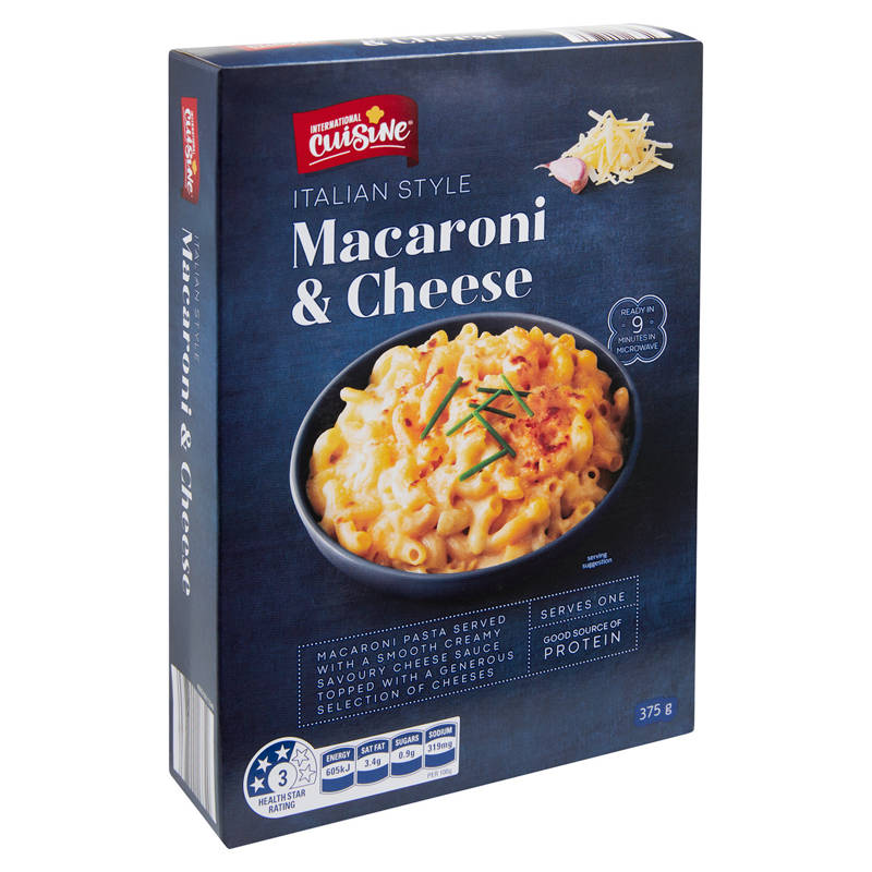 INTERNATIONAL CUISINE Macaroni & Cheese 375g
