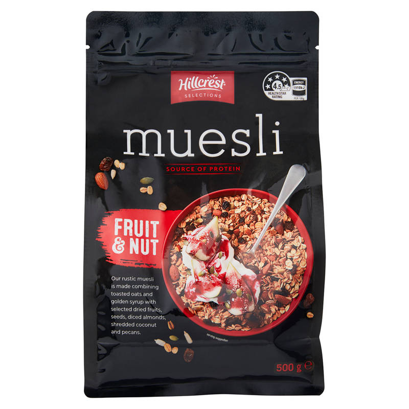 HILLCREST Fruit & Nut Muesli 500g