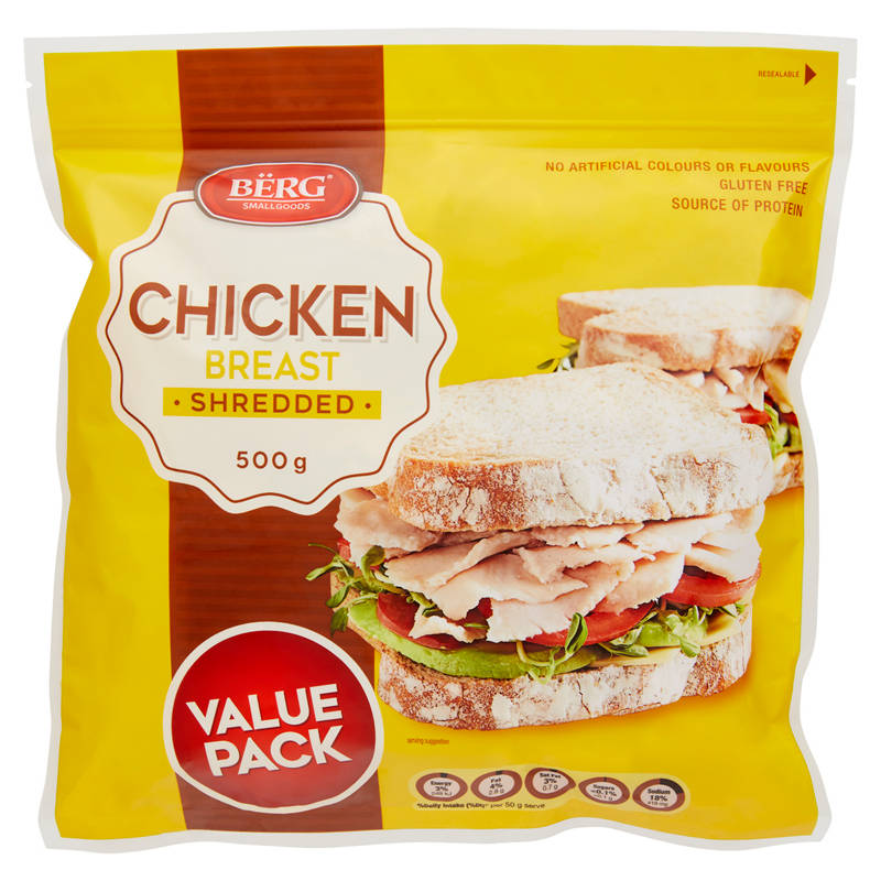 BERG Shredded Chicken Breast 500g