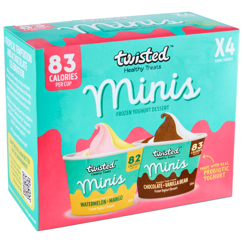 Mini's Frozen Yoghurt Dessert 4 Pack 480ml