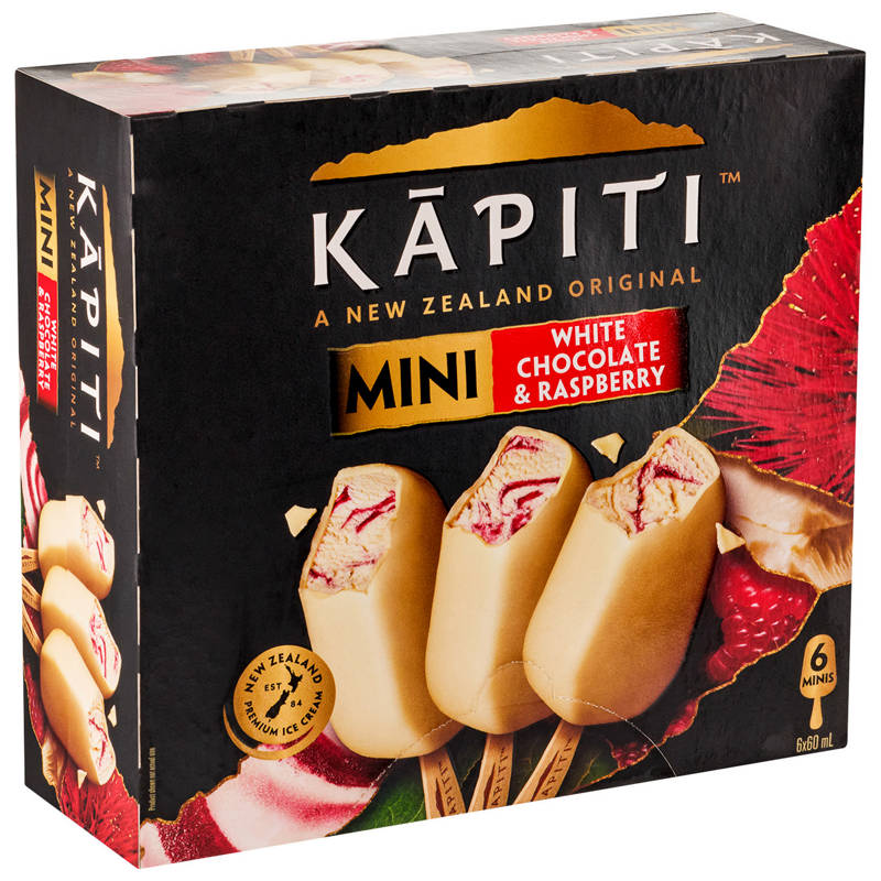 White Chocolate & Raspberry Ice Cream 6 Pack 360ml