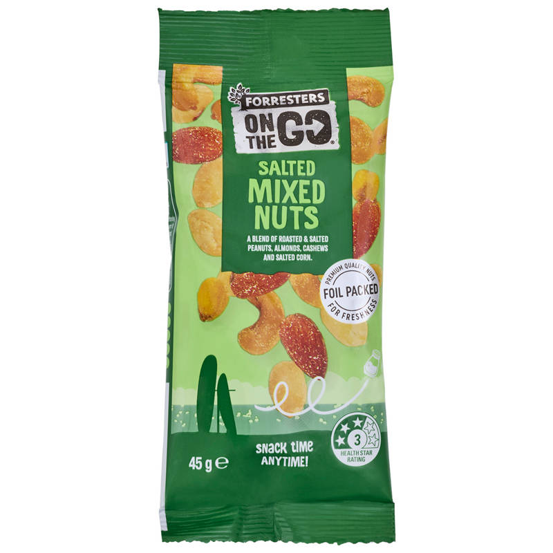 On The Go Salted Mixed Nuts 45g