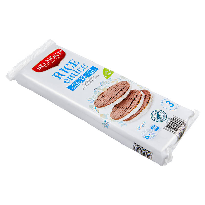 BELMONT BISCUIT CO. Milk Chocolate Coated Rice Cakes 150g