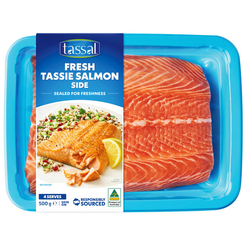 TASSAL Fresh Tasmanian Salmon Side Skin On 500g