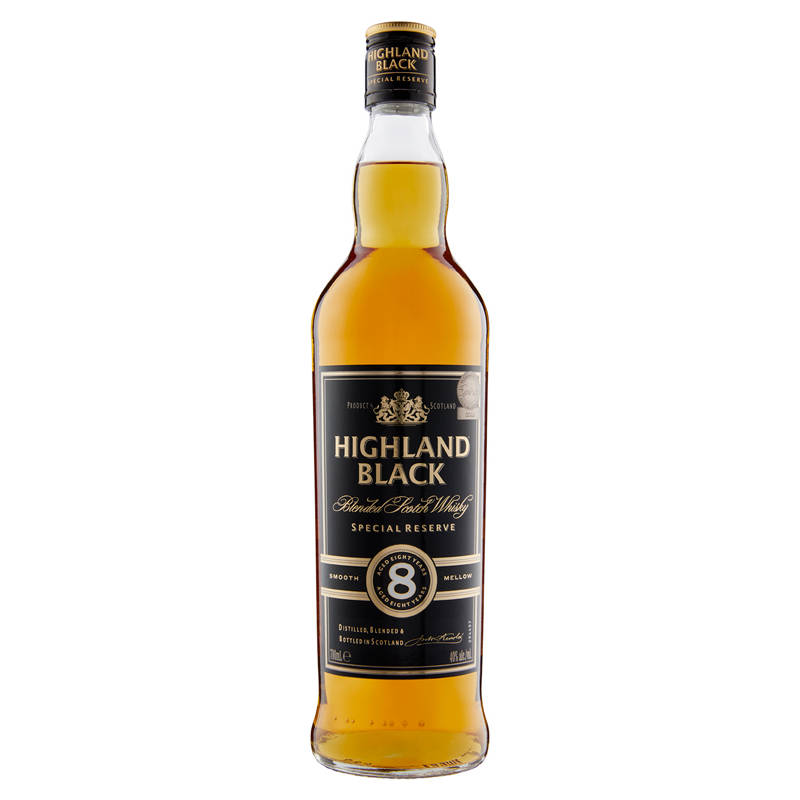 HIGHLAND BLACK 8YO Blended Scotch Whisky 700ml