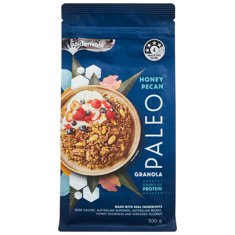 GOLDENVALE Honey Pecan Paleo Granola 300g