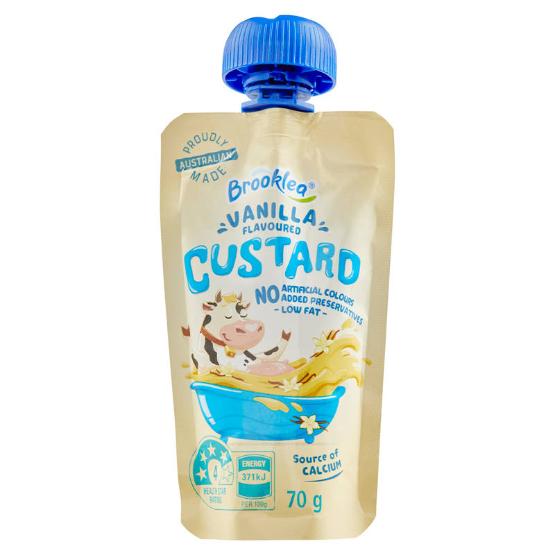 BROOKLEA Vanilla Custard Pouch 70g