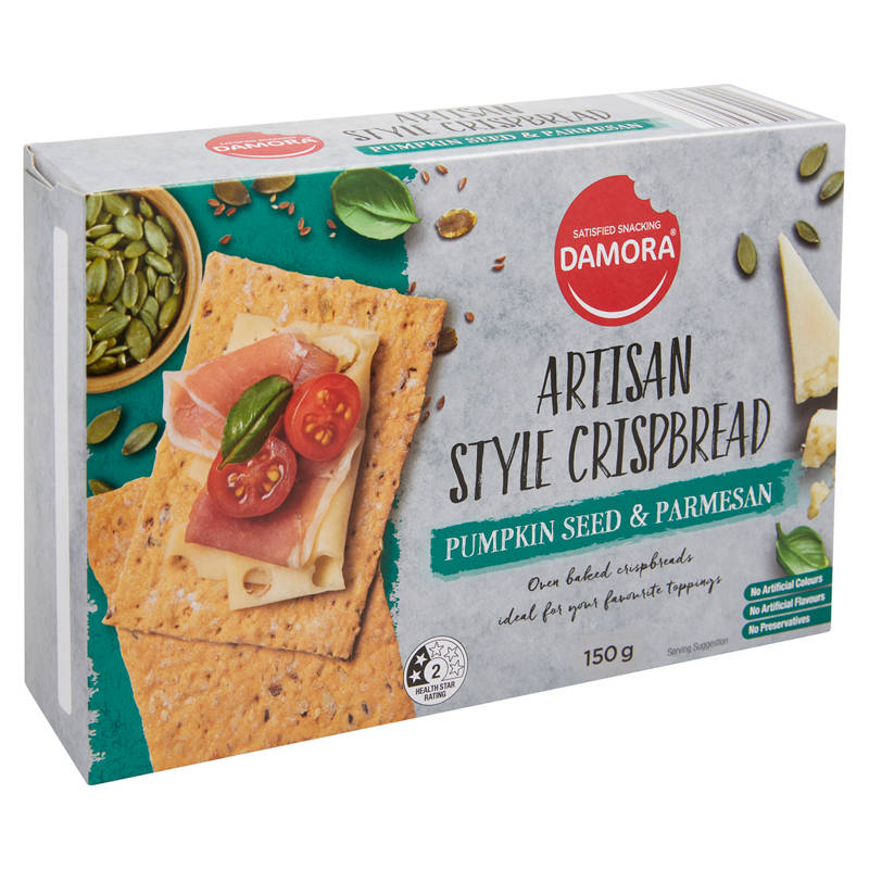 Artisan Style Pumpkin Seed & Parmesan Crispbread 150g