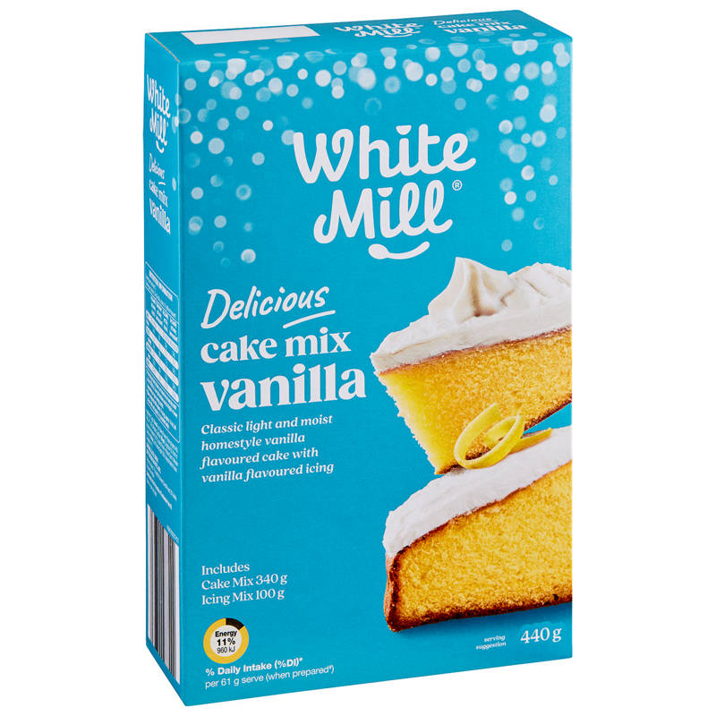 WHITE MILL Vanilla Flavour Traditional Cake Mix with Icing 440g