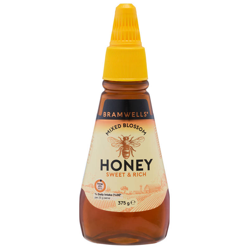BRAMWELLS Mixed Blossom Honey Twist & Squeeze 375g