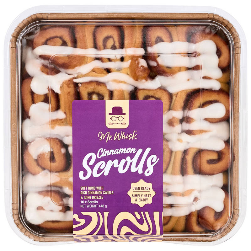 Cinnamon Scrolls 16 Pack in Oven Safe Tray