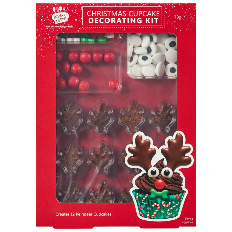 Reindeer Christmas Cupcake Decorating Kit 73g