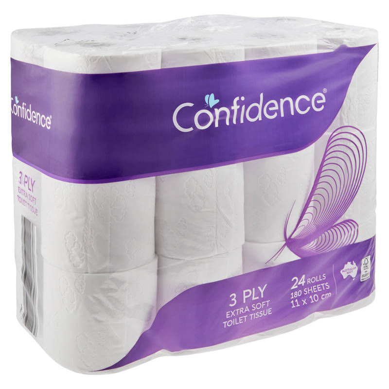 CONFIDENCE Toilet Tissue 3 Ply 24 Pack