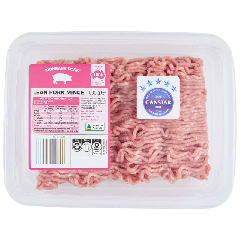 IRONBARK PORK Lean Pork Mince 500g