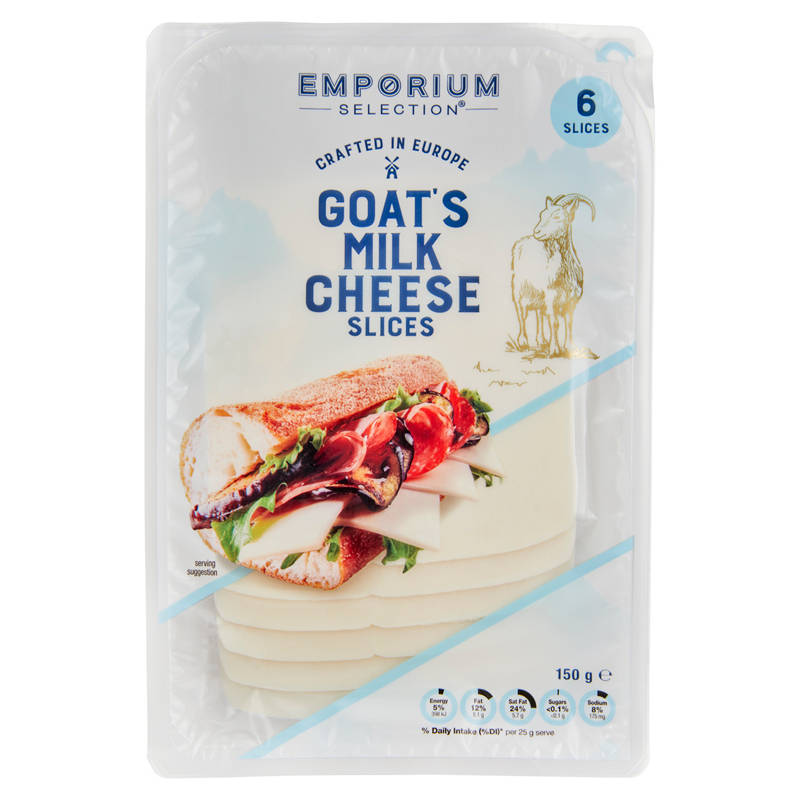 EMPORIUM SELECTION Goats Milk Cheese Slices 150g