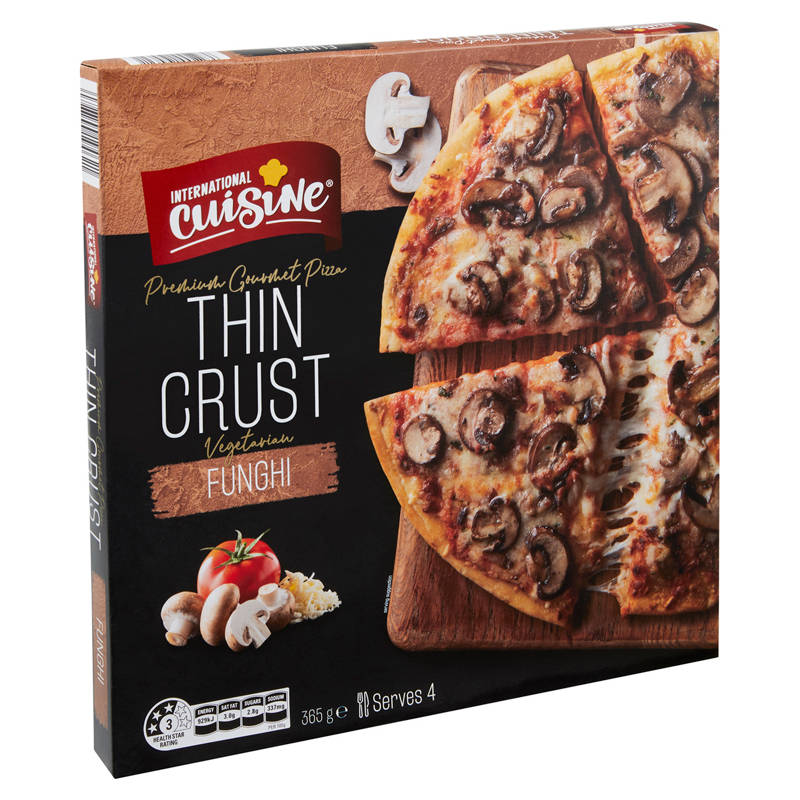 Funghi Thin Crust Vegetarian Pizza 365g