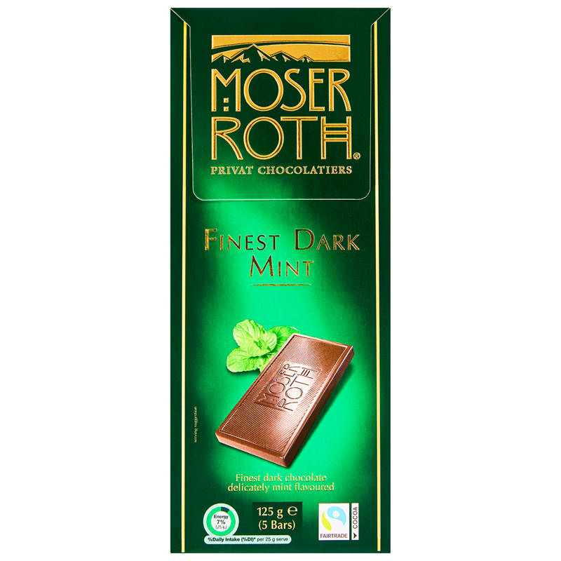 Finest Dark Mint Chocolate 5 Pack 125g