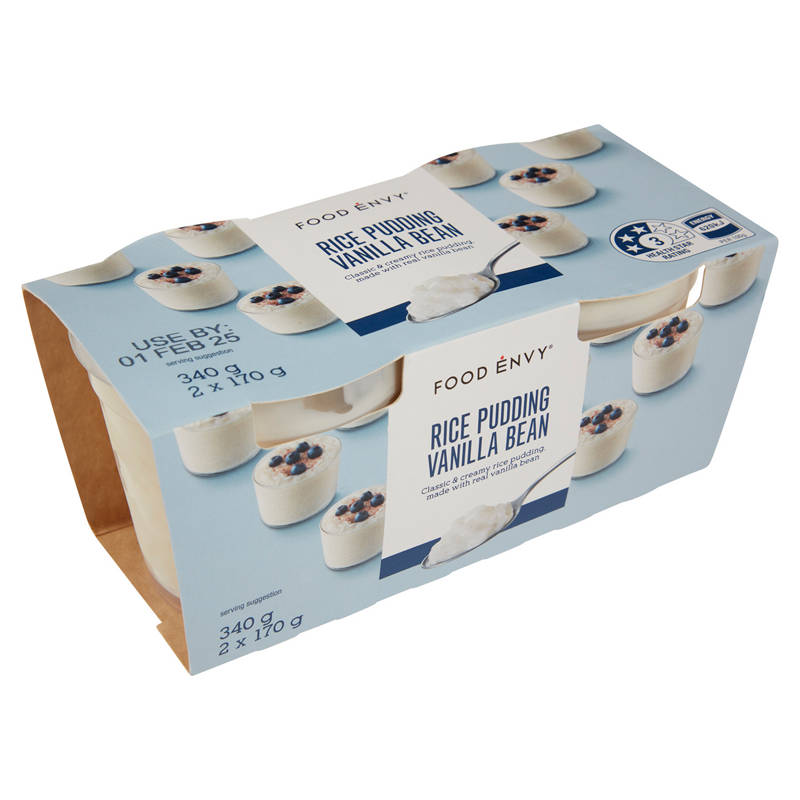 Rice Pudding Vanilla Bean 2 Pack 170g