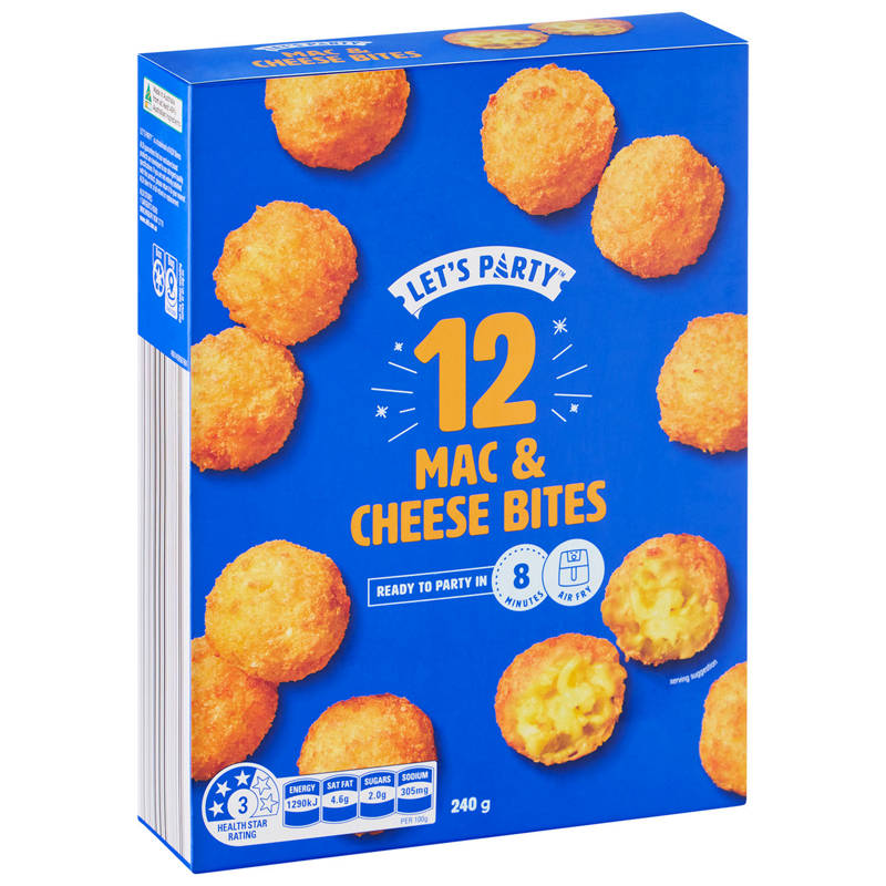 Mac & Cheese Bites 12 Pack 240g