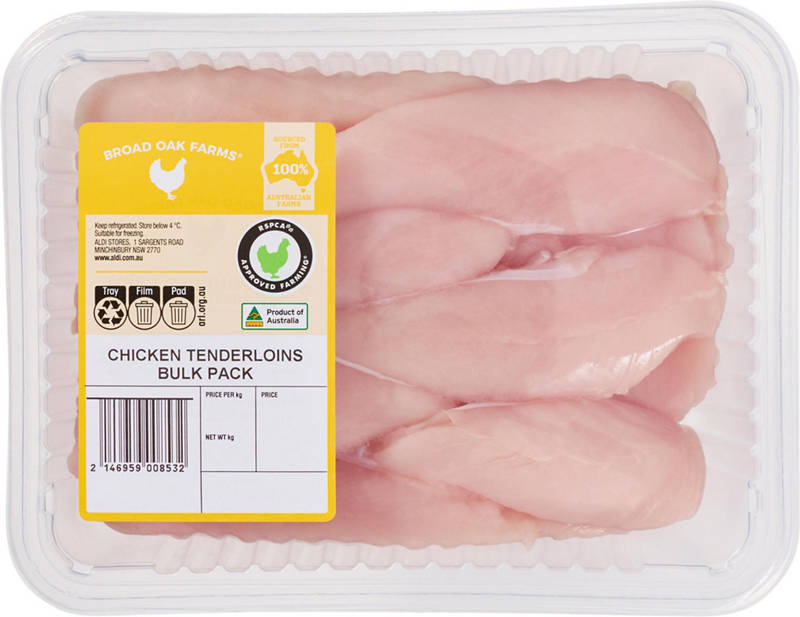 RSPCA Approved Chicken Tenderloins Value Pack per kg