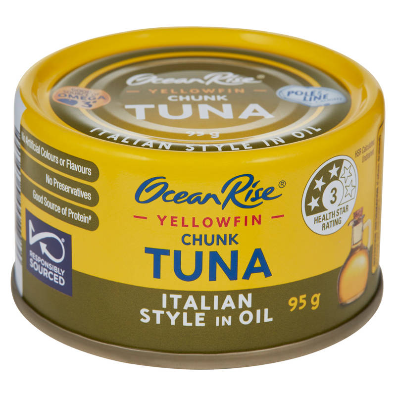 Italian Style Yellowfin Tuna Chunks in Oil 95g