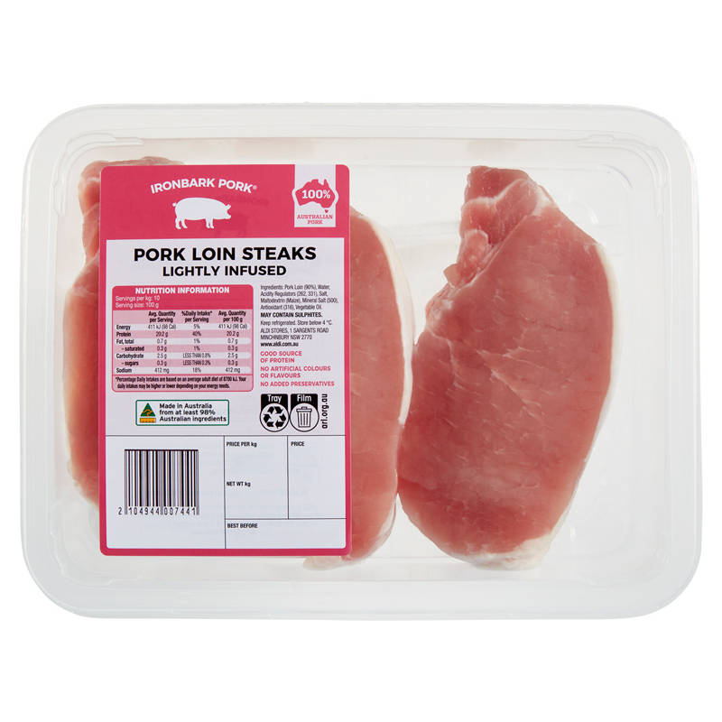 IRONBARK PORK Lightly Infused Pork Loin Steak