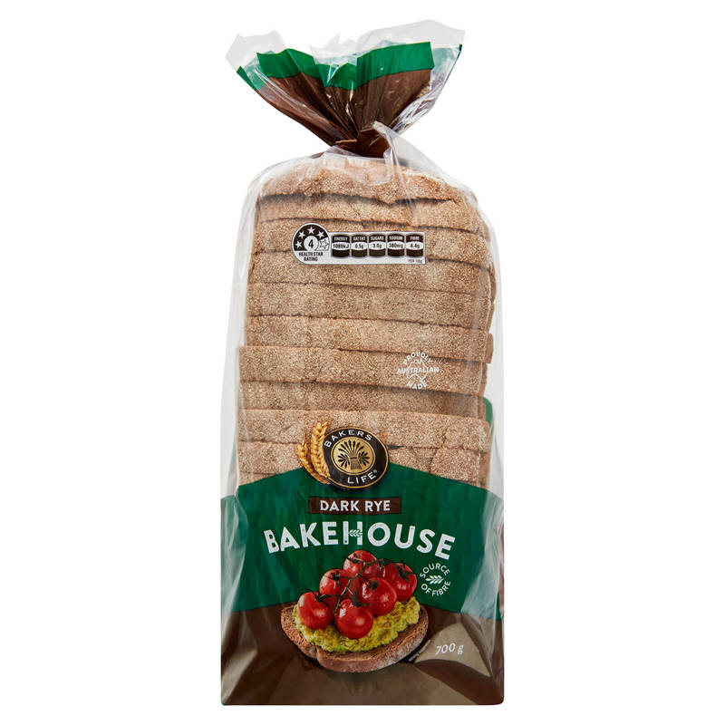 BAKERS LIFE Bakehouse Dark Rye Bread 700g