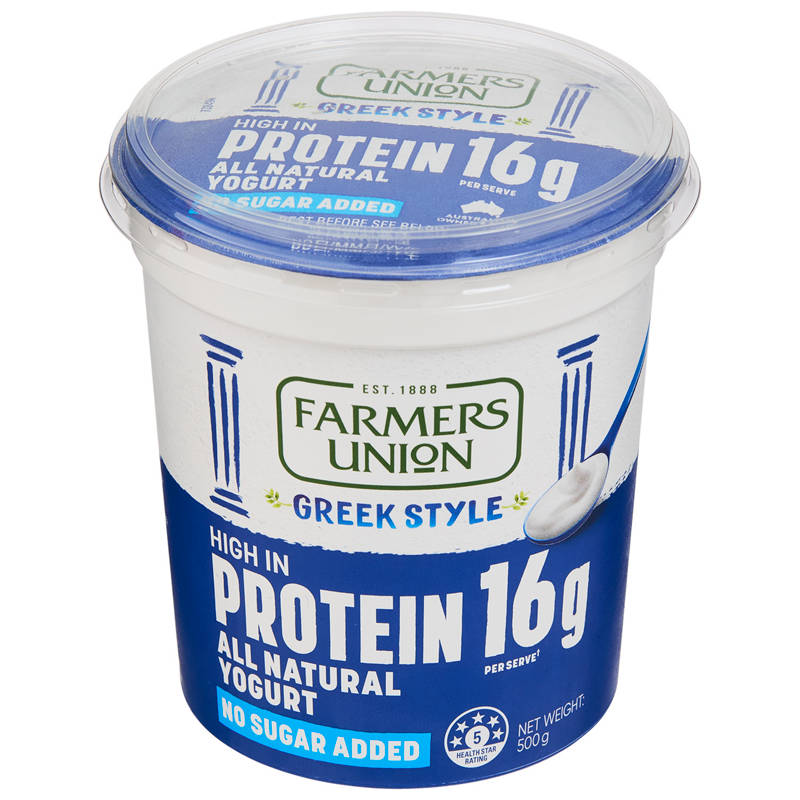 FARMERS UNION EST 1888 Greek Style Protein Yoghurt 500g