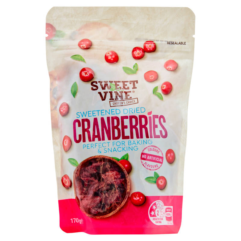 SWEET VINE Sweetened Dried Cranberries 170g