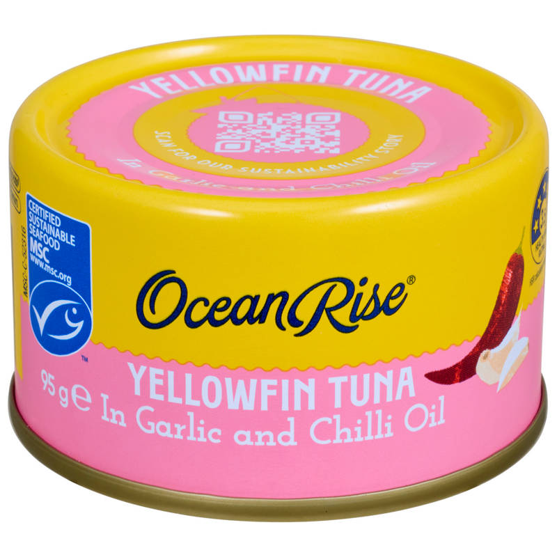 Yellowfin Tuna Chunks in Garlic & Chilli Oil 95g