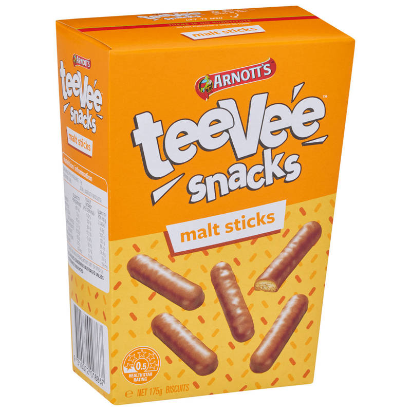 TeeVee Snacks Malt Sticks 175g