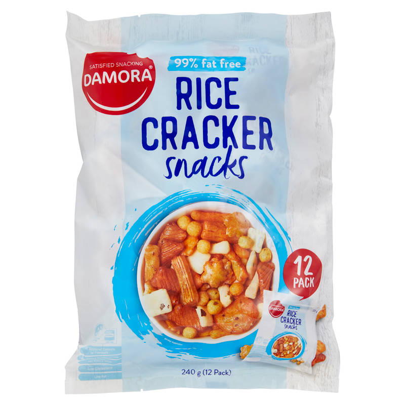 DAMORA Rice Cracker Snack Multipack 12 Pack 240g