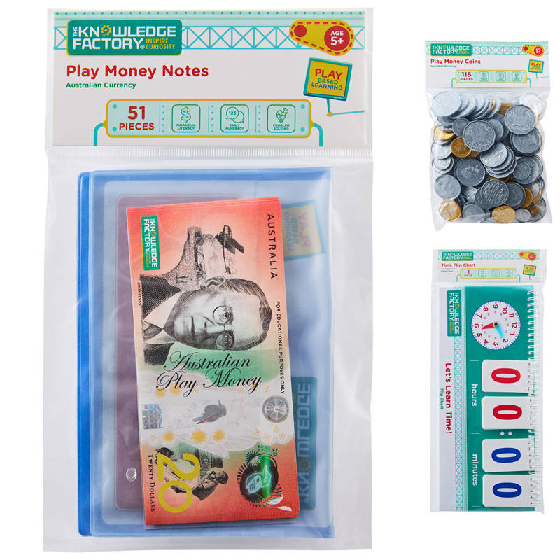 THE KNOWLEDGE FACTORY Learn the Time or Play Money