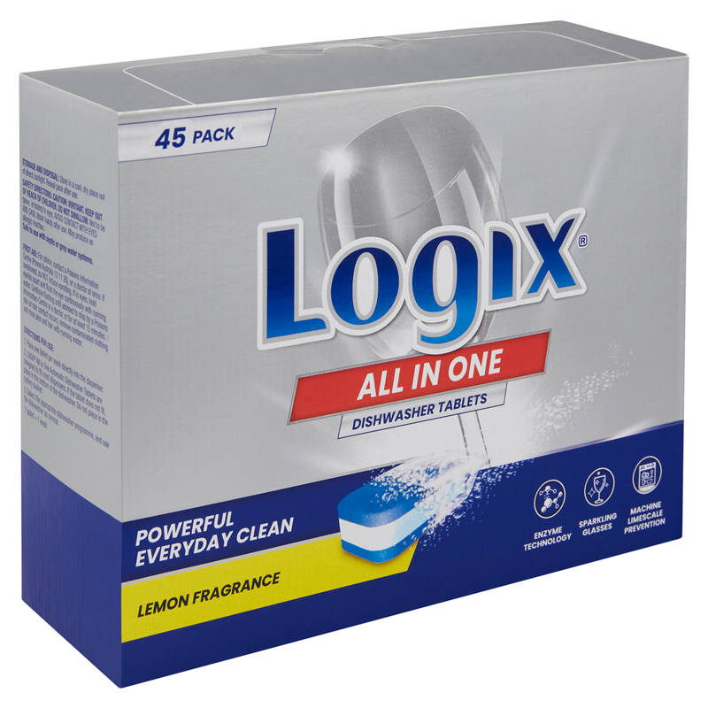 LOGIX Dishwasher Tablets 45 Pack