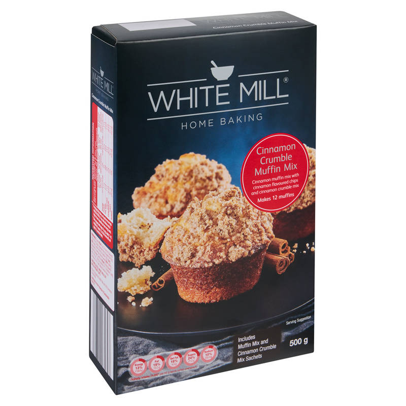 WHITE MILL Cinnamon Crumble Muffin Mix 500g