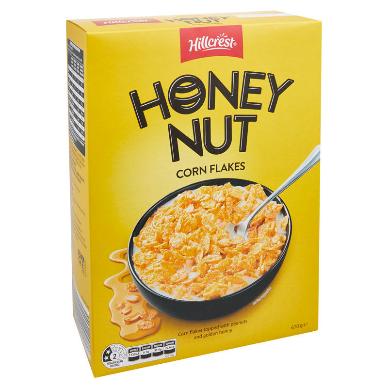 HILLCREST Honey Nut Corn Flakes 670g