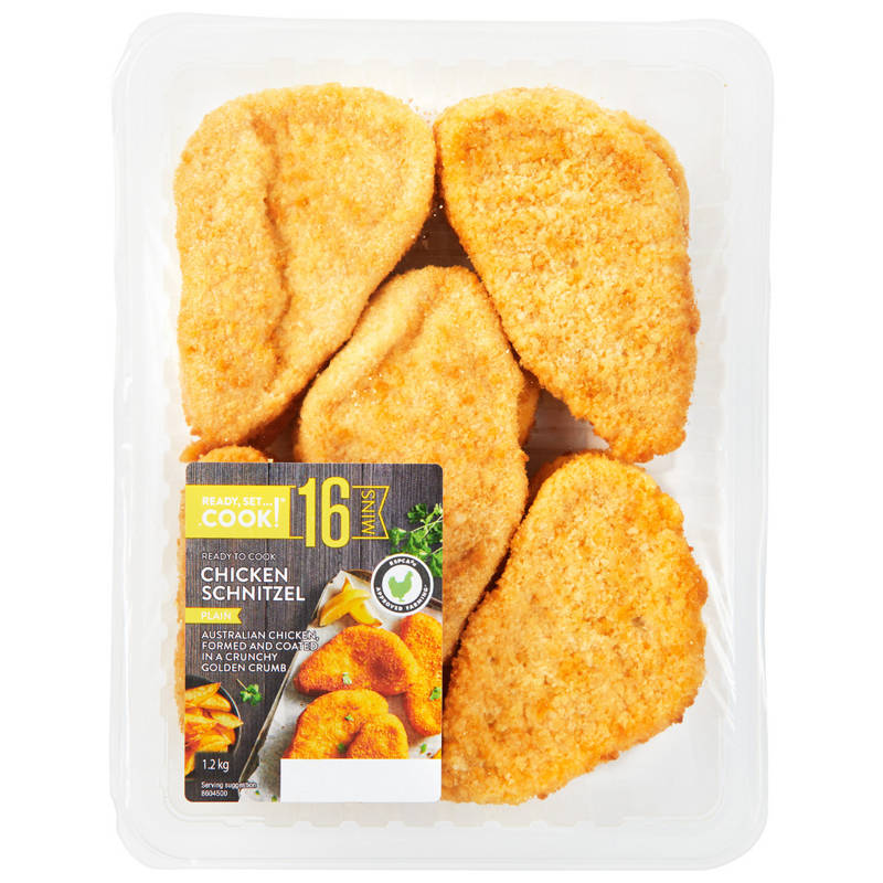 RSPCA Approved Chicken Schnitzel Bulk Pack 1.2kg